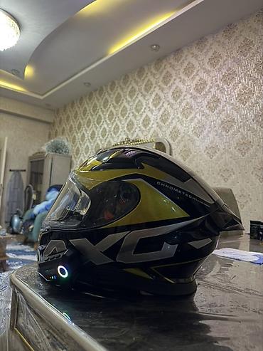Moto dəbilqələr: AXOR tam üzlü motosiklet dəbilqəsi - Brend/model: AXOR (Chrometech — 1