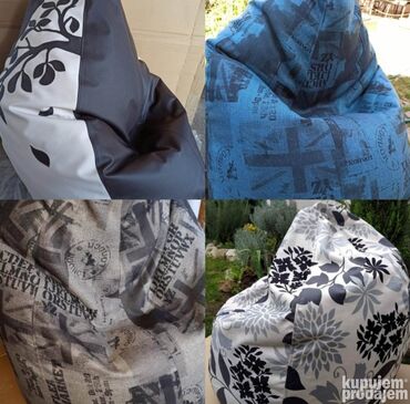 Fotelje: Novi Lazy bagovi, sašiveni duplim šavom sa koncem extra jačine. Naše — 8