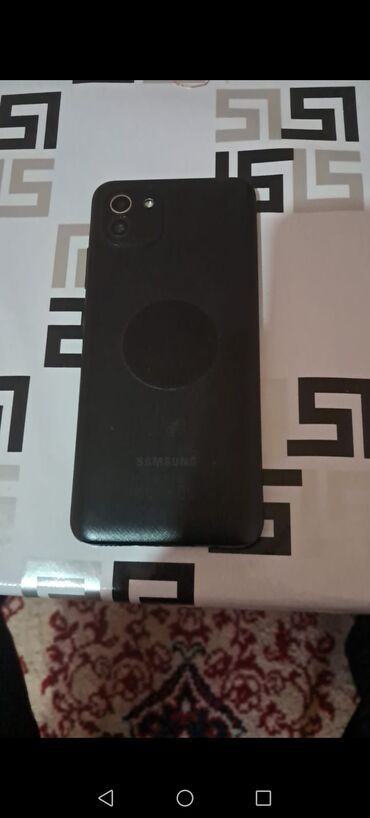 Samsung: Samsung Galaxy A03, 32 GB, rəng - Qara, Sensor, Barmaq izi, İki sim kartlı