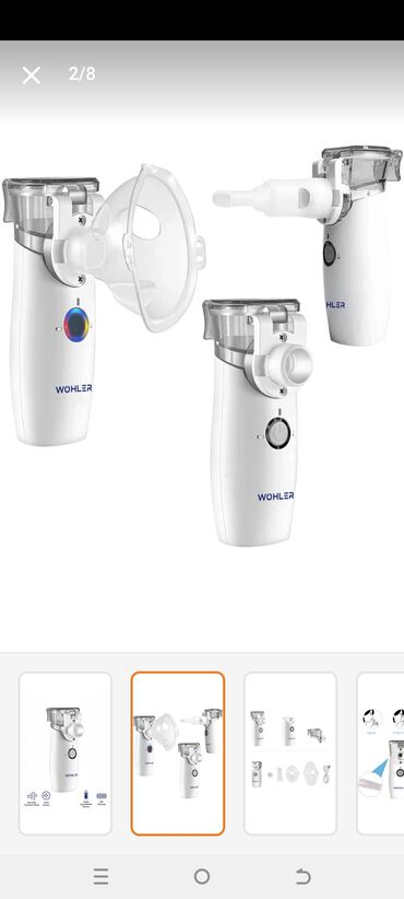 İnqalyatorlar, nebulizerlər: Wohler Mesh Nebulizator – portativ, səssiz və rahat istifadəli — 5