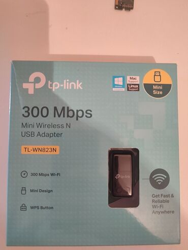 настольный компьютер: Tp-link 300 Mbps Mini wirelles usb Adapter İşlənməyib diski original