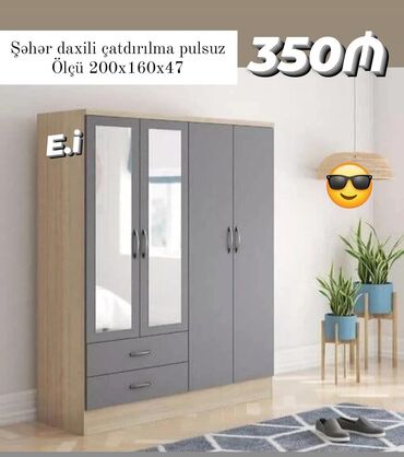 Divan və kreslo dəstləri: Yeni, Düz dolab, Qarderob, paltar dolabı