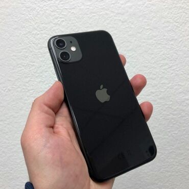 мобильные телефоны новый: IPhone 11, Б/у, 128 ГБ, Jet Black, Защитное стекло, Чехол, 73 %