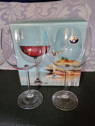 Čaše: Case vintaz,nove Bohemija kristal za dvoje,velike.Za vino. Case za — 7