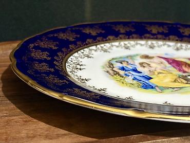 novruz süfrəsi: Boşqablar, 1 əd, rəng - Mavi, Farfor, Çexiya — 9