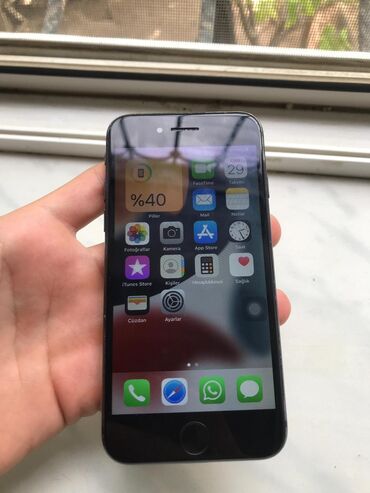 iphone ekran şəkili: IPhone 7, 32 ГБ, Черный, Отпечаток пальца