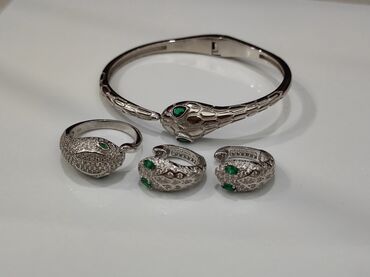 Серебряные наборы украшений: Набор украшений, Проба 925, Женские, Новый — 4