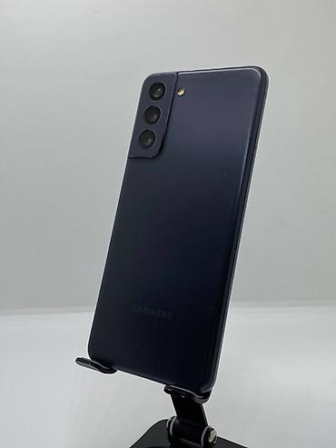 самсунк 21: Samsung Galaxy S21 5G, Б/у, 256 ГБ, цвет - Синий, 1 SIM, eSIM — 2