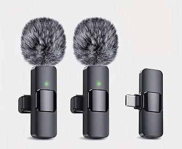 выносной микрофон для автомагнитолы: Peşəkar Simsiz Mikrofon (USB-C qəbuledici ilə) - Ağıllı çip — 3