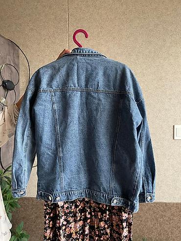 Повседневные платья: Платье миди + джинсовая куртка - Платье 1: миди, черный фон с мелким — 6