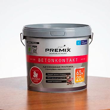 бетоноконтак: Акриловая, Адгезионная, PREMIX, 20 кг — 1