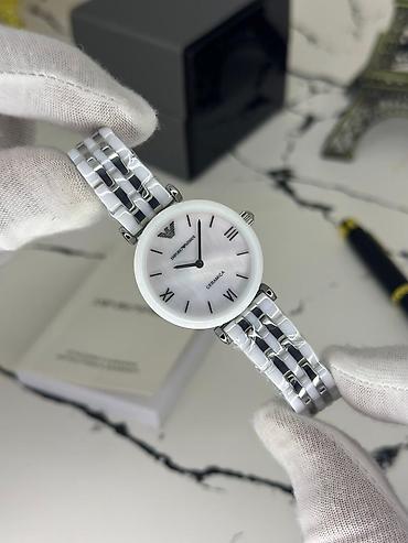 Aksesuarlar: Yeni, Qol saatı, Emporio Armani, rəng - Ağ — 1