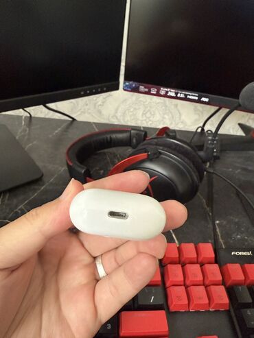 airpods 2 бу: Каптагычтар, Apple, Колдонулган, Электр зымсыз (Bluetooth), Спорт менен машыгуу үчүн