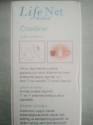 Termometrlər: İnfrared təmassızTermometr.Life Net Alman şirkətinin istehsalı,satış — 6