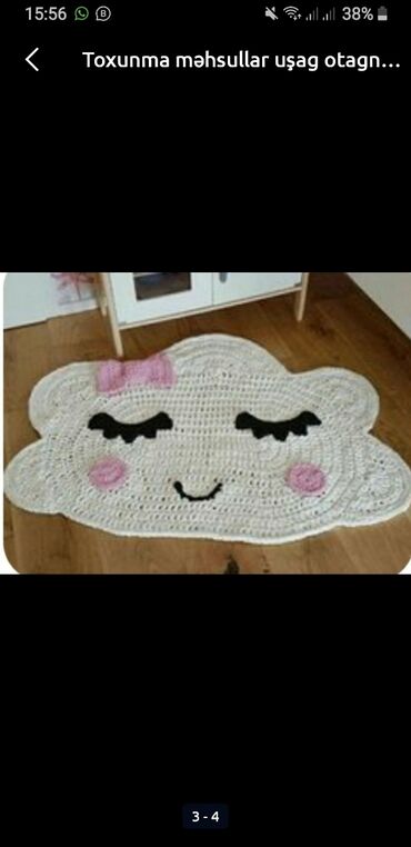Sifarişlə əl işləri: Toxuma uşag otagna igruşka formada toxuma yastig ve toxunma xalcalar — 7