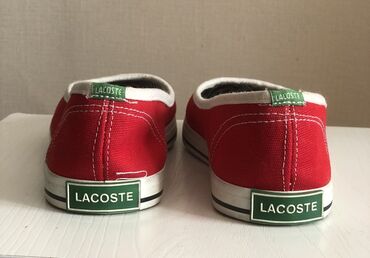 термо обувь женская: Лоферы, 37, Lacoste, Новый, цвет - Красный, Самовывоз