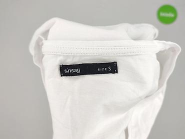 bluzki czarne basic: Sinsay, T-shirt damski, rozmiar S — 4
