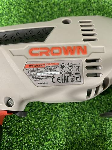 Электр шаймандары: Ударная дрель Crown CT10128C. Компактная сетевая дрель для сверления — 2