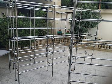 dukan vitrini: Mağaza üçün xrom borulu vitrİN/stend sistemi Metrə 35 Azn təcili — 5