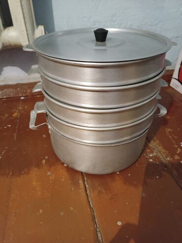 посуда бишкек фото: Продаю советскую алюминиевую мантоварку в хорошем состоянии цена
