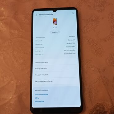 Volvo: Samsung Galaxy A32, 128 GB, rəng - Qara, İki sim kartlı