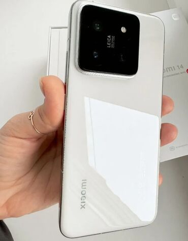 Xiaomi: Xiaomi, 14, Б/у, 256 ГБ, цвет - Белый, 1 SIM, 2 SIM