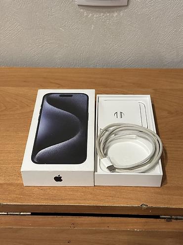 apple iphone 8: IPhone 15 Pro, Б/у, 512 ГБ, Blue Titanium, Кабель, Коробка, 86 % — 5