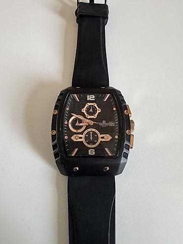 poladan qolbag: Naviforce NF8025 kişi qol saatı - Korpus: düzbucaqlı dizayn, qara — 1