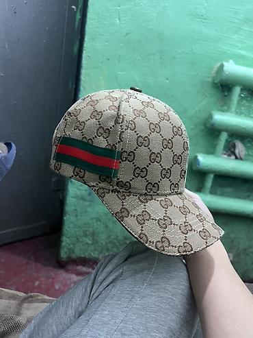 пума кепка мужская: Головные уборы, Gucci, Б/у, цвет - Бежевый, Самовывоз — 3