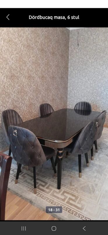 Masa və oturacaq dəstləri: Stol stul dəstlərimiz hər ölçüde her madelde Ucuz və keyfiyyətli Bizde -da lalafo.az — 26 Masa və oturacaq dəstləri: Stol stul dəstlərimiz hər ölçüde her madelde Ucuz və keyfiyyətli Bizde — 26