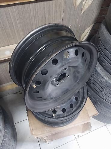 avtomobil cadiri: Chevrolet loqolu orijinal təkər qapaqları ilə birlikdə dəmir disk — 3