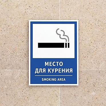 открыто табличка: Таблички: «Не курить» «Место для курения» «Парковка запрещена» «С — 5