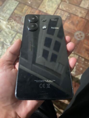 плоский сабвуфер: Redmi, Redmi 13, Колдонулган, 128 ГБ, түсү - Кара, 2 SIM