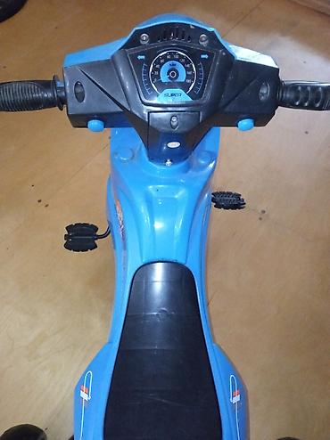 Uşaq velosipedləri: Uşaq üçtəkərli velosiped/moped tipi pedallı skuter - Rəng: mavi, qara — 3