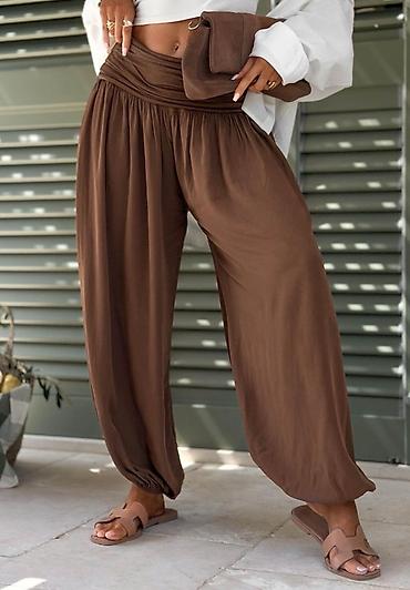 cargo: ✅Ženske široke pantalone sa naborima i širokim preklop-pojasom -✅1850 — 10