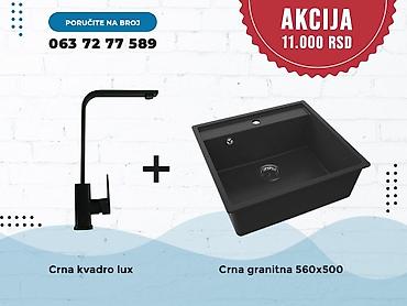 Sudopere: Setovi sudopere i slavine – granitne kade + moderne baterije - Set 1 — 2