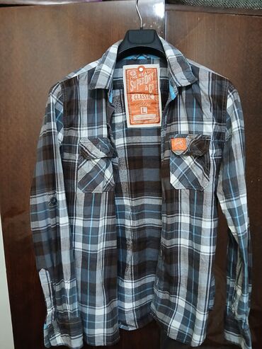 женские вещи пакетами: Мужская рубашка, L (EU 40), Superdry, Б/у, Самовывоз