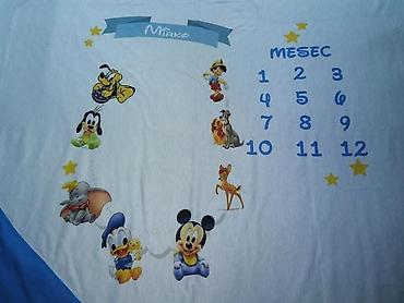 Ostale dečije stvari: Prekrivac za bebe sa stampom pomzelji ime,slika,podaci rodjenja — 11