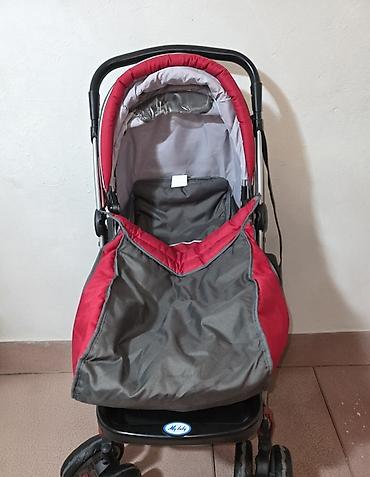 kidilo коляска 3 в 1: Uşaq arabası – “My Baby” brendi, qırmızı/boz rəng. Xüsusiyyətlər: - 3 — 1