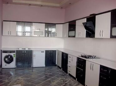 Sifarişlə mətbəx mebeli: Sifarişlə mətbəx dəsti, Sadə laminat, Kredit yoxdur, Pulsuz çatdırılma — 16