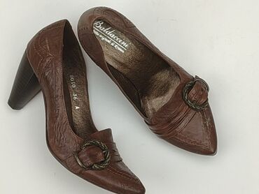 brązowa spódnice w grochy: Flat shoes for women, 36, condition - Very good