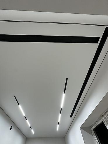 натяжной потолок с линиями: Монтаж потолков, Монтаж потолочных плинтусов | Багет Больше 6 лет опыта — 5
