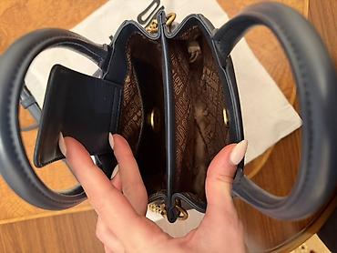 Çantalar: Original Love Moschino çanta - Rəng: tünd mavi - Material: hamar — 5