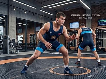 гитара нарын: Борцовский трико RUS Team Gear - Профессиональный соревновательный — 2