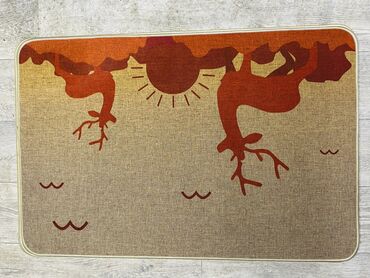 Коврики для туалета и ванны: Коврик для ванной/душа, Новый, цвет - Бежевый, Синий — 6