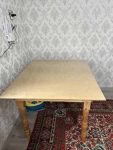 стол и стул для зала: Деревянный стол, лакированный - Материал: натуральное дерево - — 3