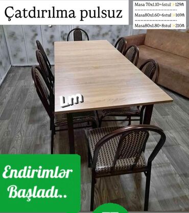 как продать старую мебель: Bağ mətbəx və eyvanlarınız üçün çox əlverişli *Masa dəstləri*