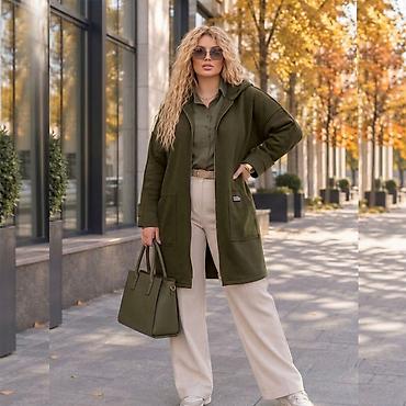 tech flees: Бомбер, Осень-весна, Трикотаж, С капюшоном, 2XL, 3XL, 4XL — 3