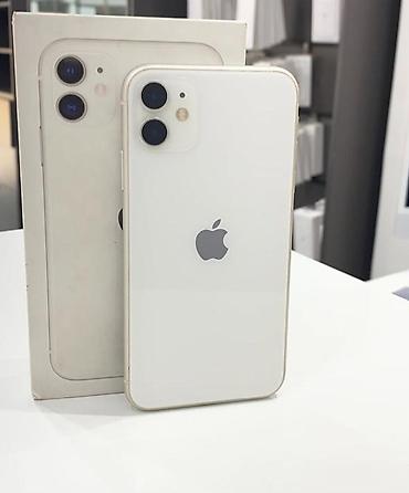iphone 16 pro 2 el: IPhone 11, 128 GB, Ağ, Face ID, Sənədlərlə, Hissə-hissə ödəniş — 1