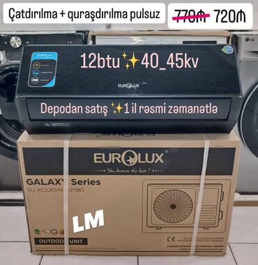Yataq otağı dəstləri: Kondisioner Eurolux, Yeni, 40-45 kv. m